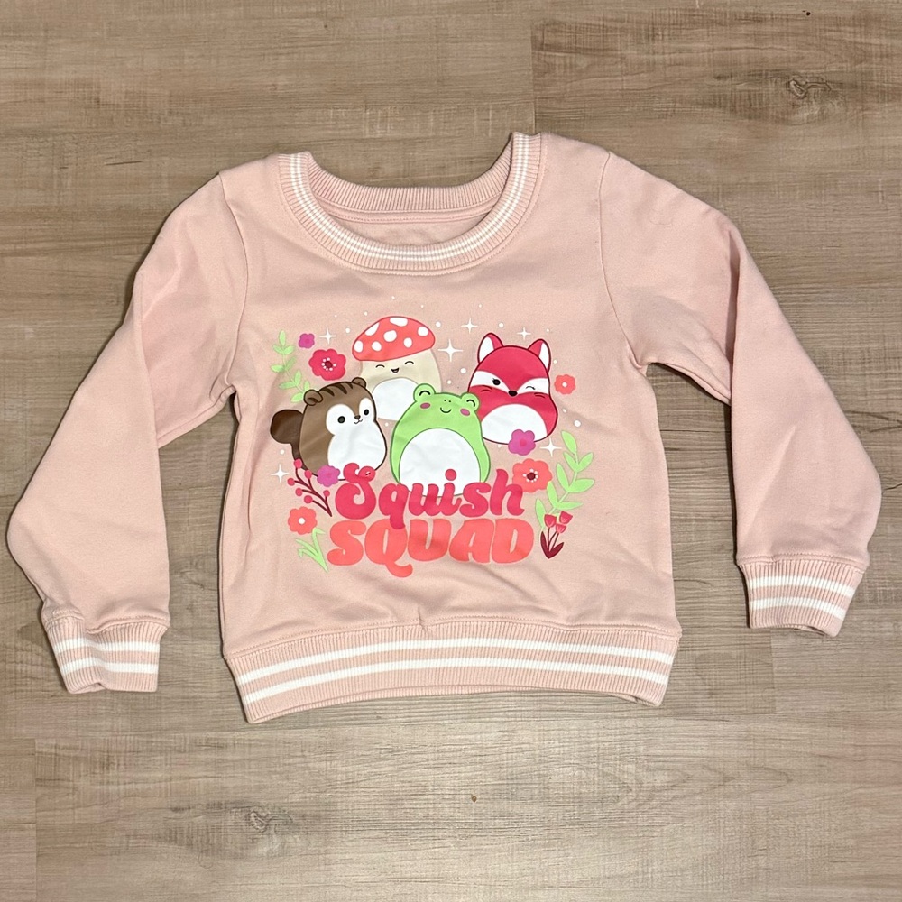 Squishmallows Girl’s Pullover Sweatshirt Squish Squad XS